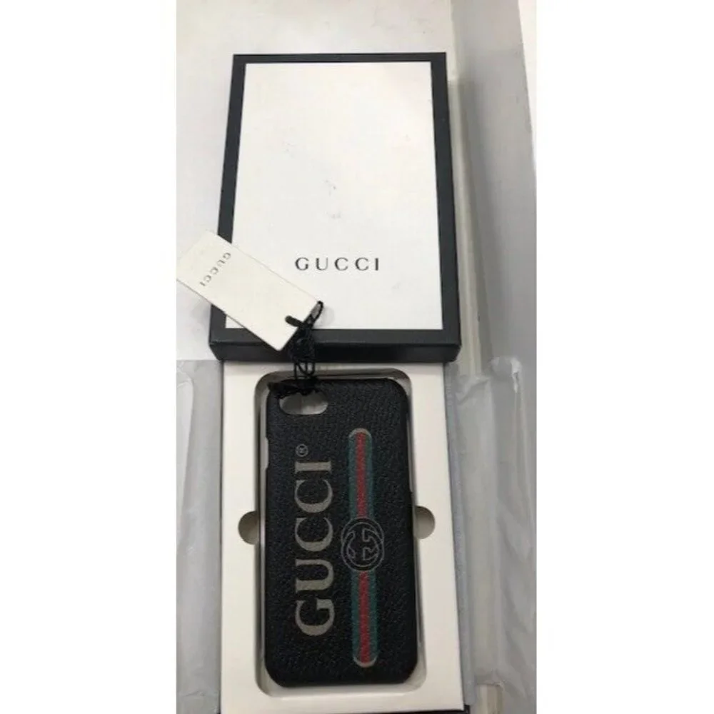 NIB $400 AUTHENTIC GUCCI STRIPE LIMITED EDITION GG SUPREME IPHONE CASE 7 / 8